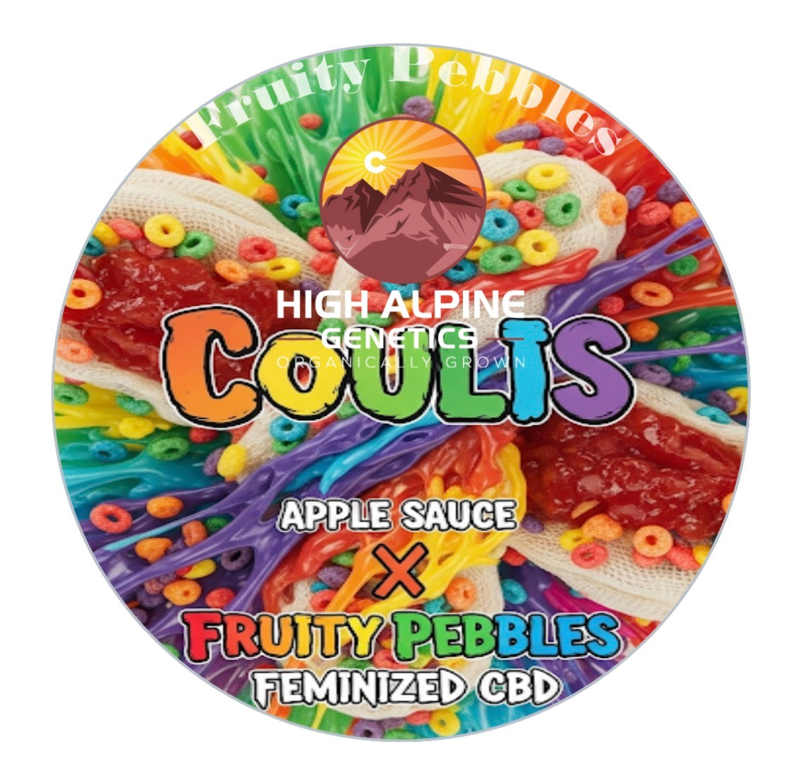 Coulis Feminized Type 3 CBD Seeds (Fruity Pebbles Line). Not Eligible for Monster Mash