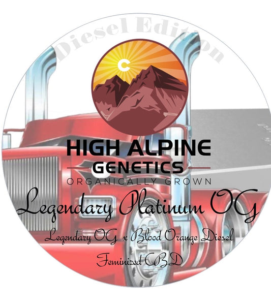 Legendary Platinum Og Diesel Edition - Feminized Type 3 seeds  (Blood Orange Diesel Line)- ALMOST SOLD OUT! Not eligible for Monster Mash Packs or other discounts
