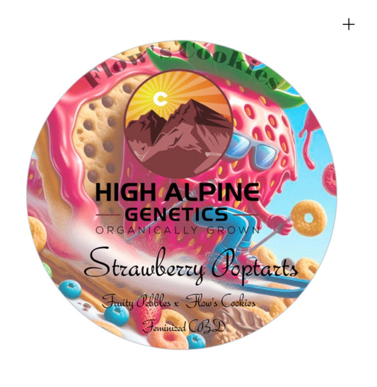 Strawberry Poptarts   Feminized Type 3 CBD Seeds   (Flow's Cookies Line)