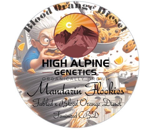 Mandarin Flookies    Feminized Type 3 Seeds (Blood Orange Diesel Line).  NOT Eligible for Monster Mash