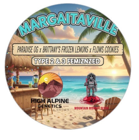 Margaritaville 20 Feminized  Type 2 & 3 Seeds