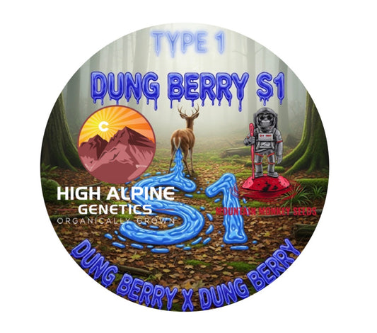Dung Berry S1 20 Feminized Type 1 seed Dung Berry line