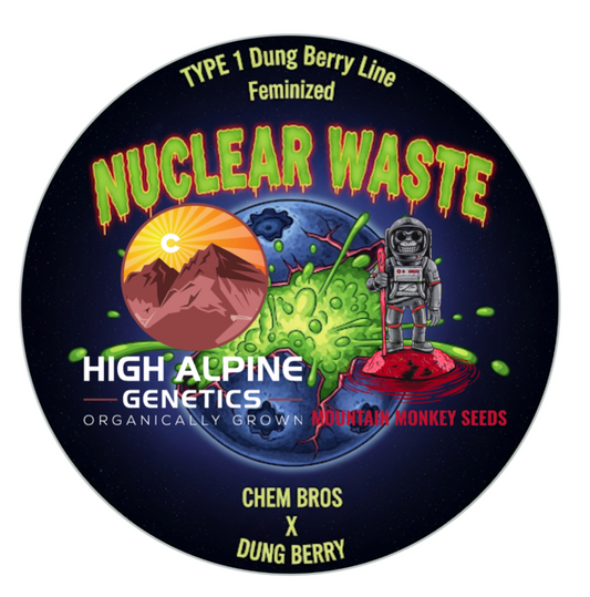 "Nuclear Waste" 20 Feminized Type 1 seed Dung Berry line